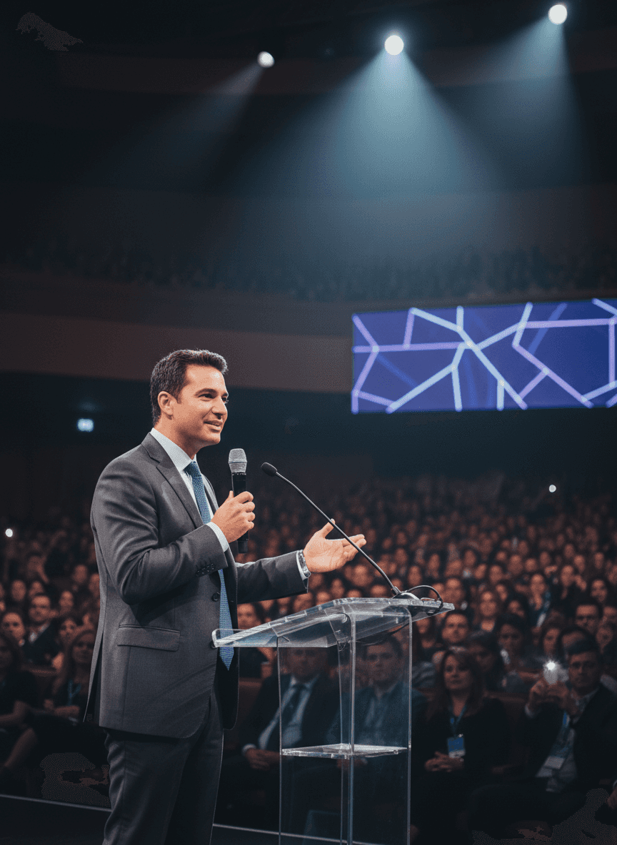Public Speaking Photo Generator
